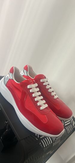 Red Prada sneakers size 11