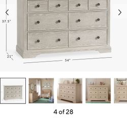 Pottery Barn Kids Larkin Heritage Fog Dressers and Nightstand