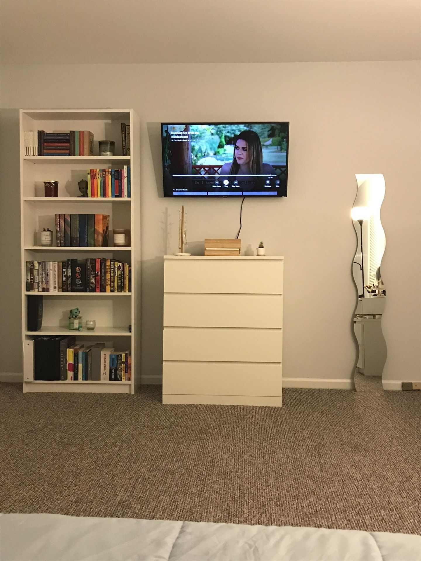 Full Size Bedroom Set Including Tv