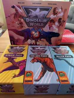 Dinosaur World KS with expansions and insert