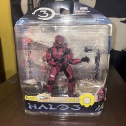 Halo 3 Matchmaking Crimson Spartan Soldier Scout Exclusive McFarlane 2008 NIB 