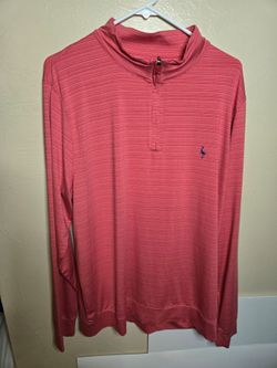 Taylor Byrd Airflow Melange Mesh Quarter Zip Pullover Long Sleeve Size 2XL