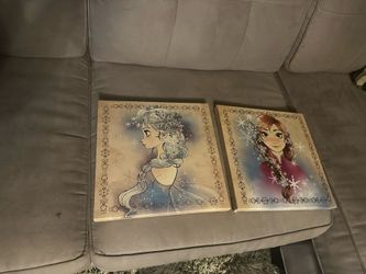 4 Disney Frozen Canva Wall Art