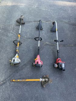 Three weed wackers (need to be tuned)