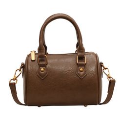 Brown faux leather purse