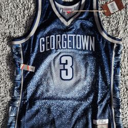 Vintage Allen Iverson GEORGETOWN Mitchell & Ness Jersey size Large