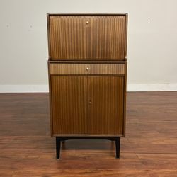 Narrow Mid-Century Bar Cabinet - Many More Items In Stock!