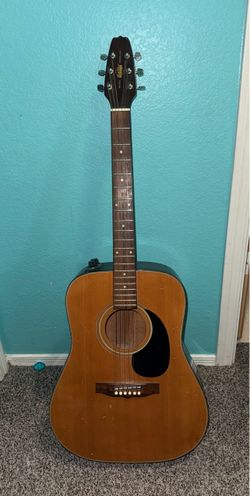 Vintage Shadow Bridge Installed Acoustic Electric Guitar