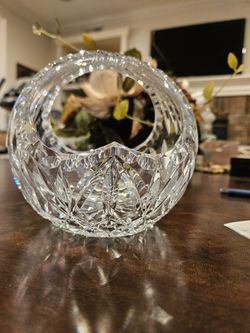 Vintage Lead Crystal Basket
