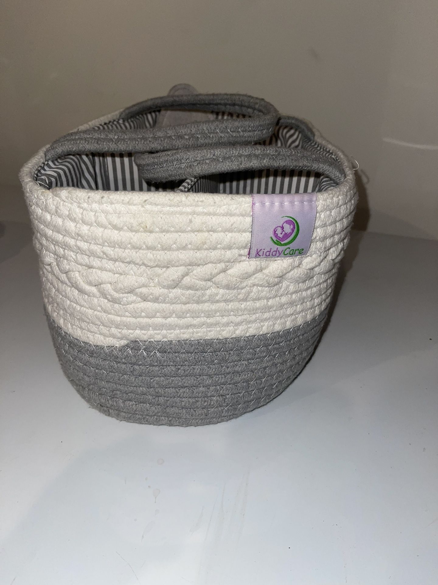 Cotton rope diaper caddy OATMEAL SANDY BEIGE – Mila Millie