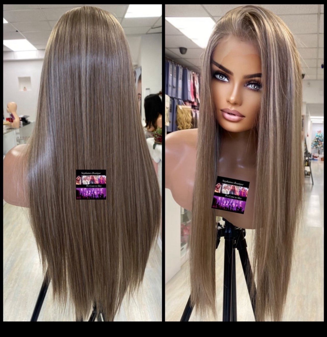 Human Hair Blended Lace Front Wig