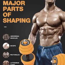 66 Pounds Dumbbells 33 Pounds Each They Come With An Extra Bar So You Can Connect Them And work out for Your Chest