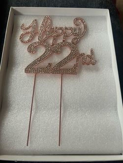 Happy 22nd Cake Topper