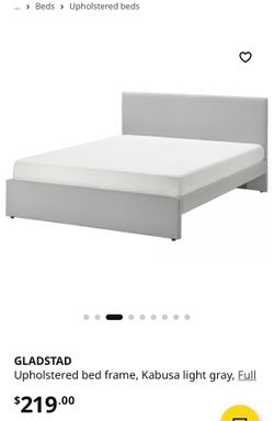 IKEA Gladstad upholstered bed frame