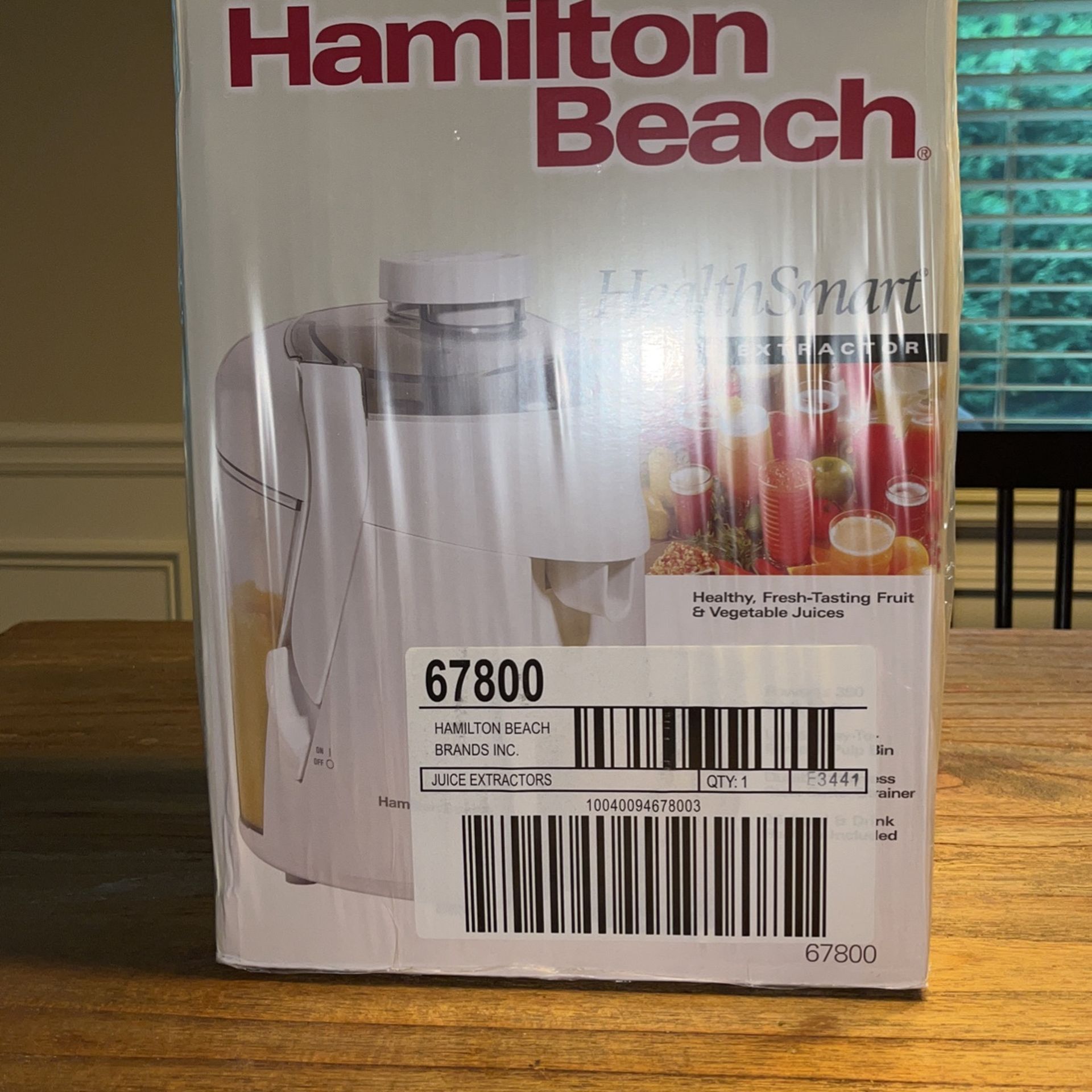Hamilton Beach HealthSmart Juice Extractor Brand NEW