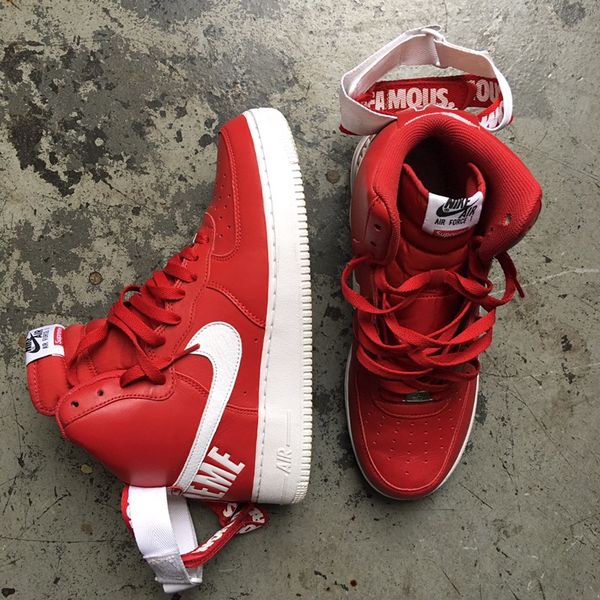 supremo nike air force x 1 red sz 10 af 1 af1 flavs flaves uptowns supremo nike air force x 1 red sz 10 af 1 af1 flavs flaves uptowns