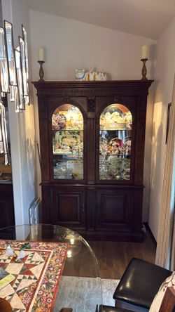 Lighted China cabinet