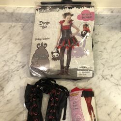 Halloween Costume Diego The Bat PLUS Extras, Size 12-14