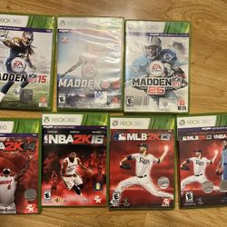 Xbox Madden, NBA, and MLB Games