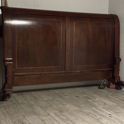 CalKing Bed Frame Real Wood