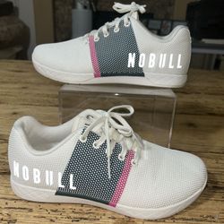 Nobull Men's/Womens Size 9.5/11 White Colorblock Outwork CrossFit Sneakers
