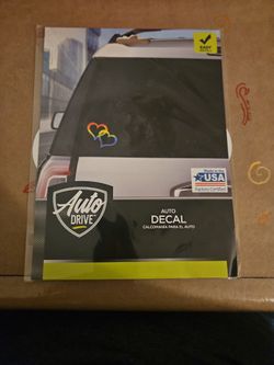 Auto Decal - Rainbow Hearts