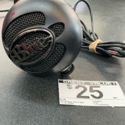 Blue Round Microphone 