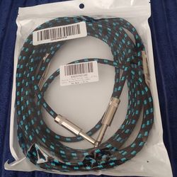 Sovvid 2 Pack Guitar Cable 10ft - Straight Instrument Cable Quarter Inch Cable
