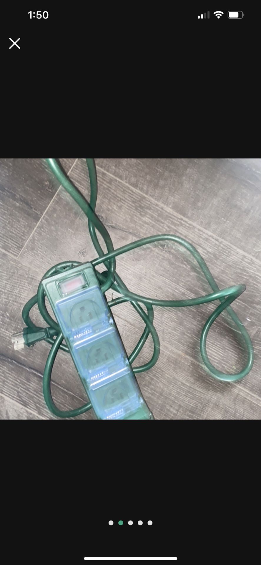 Electric Christmas Lights Outdoors Connection Plug 🔌 It Has 6