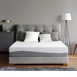 💥💥BlowOut Sale💥 Olee Sleep Gel Memory Foam Mattress, 10 in, Foam, White