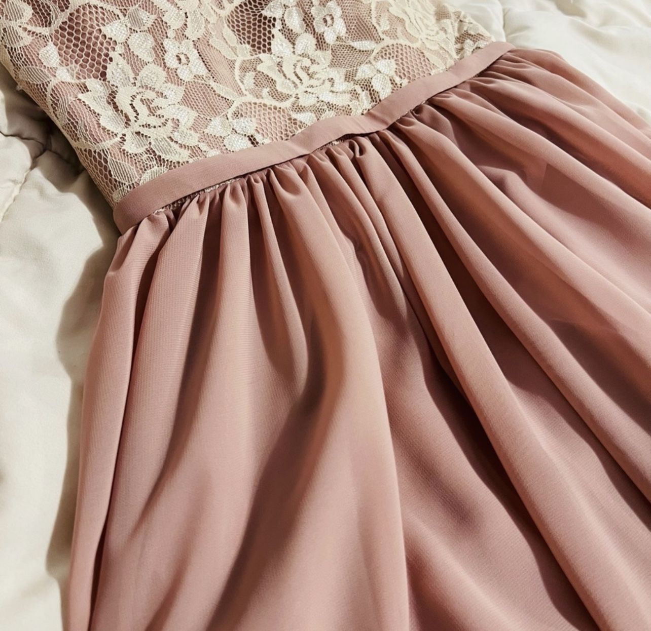 JJ’s House Floor Length Blush Dress