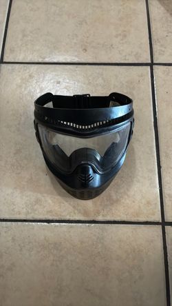 Black Paintball Mask with Clear Lens