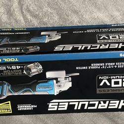 20V Cordless 4 -1/2” / 5” Paddle Switch Brushless Angle Grinder