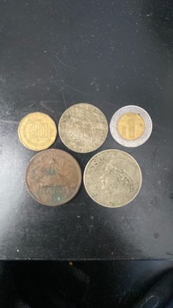 5 Mexican Coins