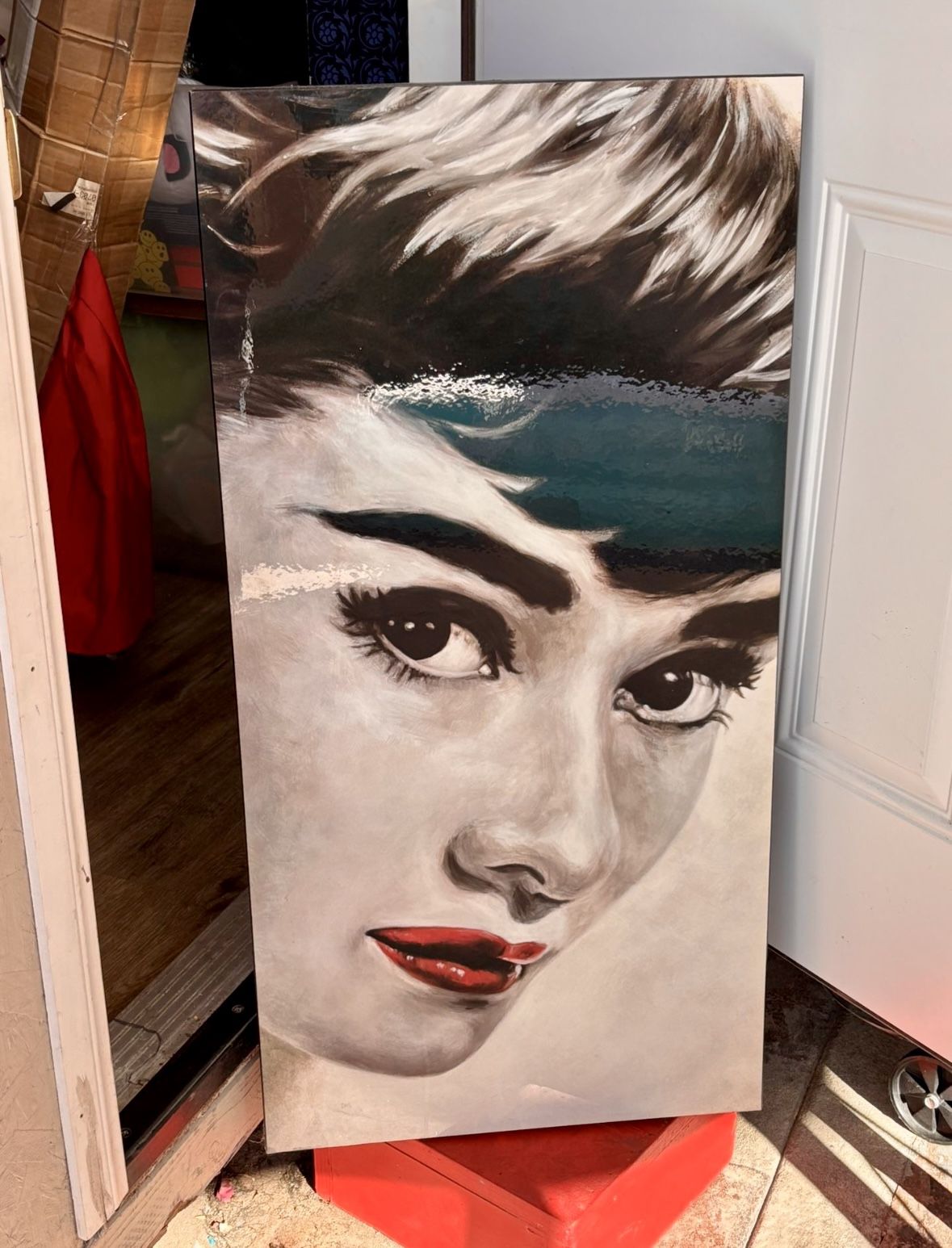 Audrey Hepburn Glam Glossy Wall By Frank Ritter