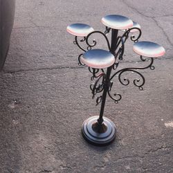 Black Metal Candle Holder 