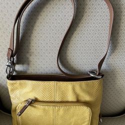 ALL LEATHER Shoulder or cross-body bag made by Clark’s