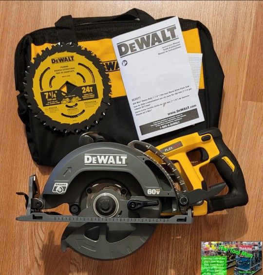New Dewalt 60v Rear Handle Brushless Cordless Circular Saw Tool-Only $200 Firm Pickup Only