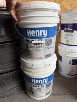 Henry Solar-Flex White Elastomeric Roof Coating 4.75 Gal