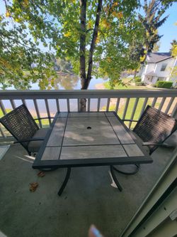 Outdoor Patio Table + 2 Chairs – $75