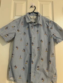 H&M Disney Donald Duck Button-Up Shirt