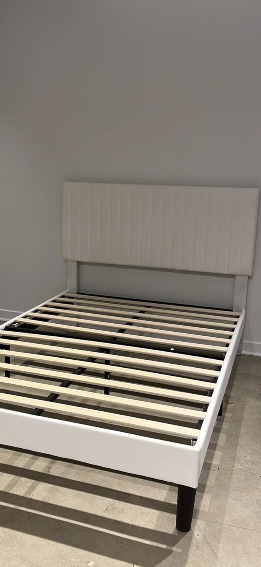 Full White Bed Frame