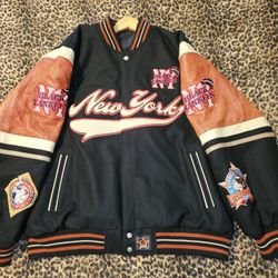New York  Black Yankees Reversible Bomber Jacket