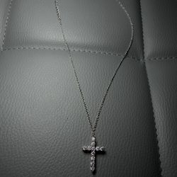 Iced Out VVS1 Moissanite Cross Necklace – Passes Diamond Tester 💎