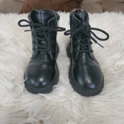 Little Girl Black Boot
