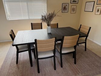 Dining table and chairs