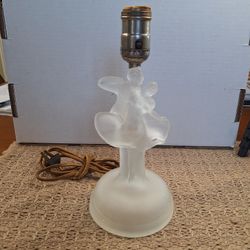 HOUZE 1930s Art Deco Frosted Glass Bedside Boudoir Lamp -  Dancing Couple 