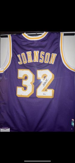 Magic Johnson Signed jersey with COA