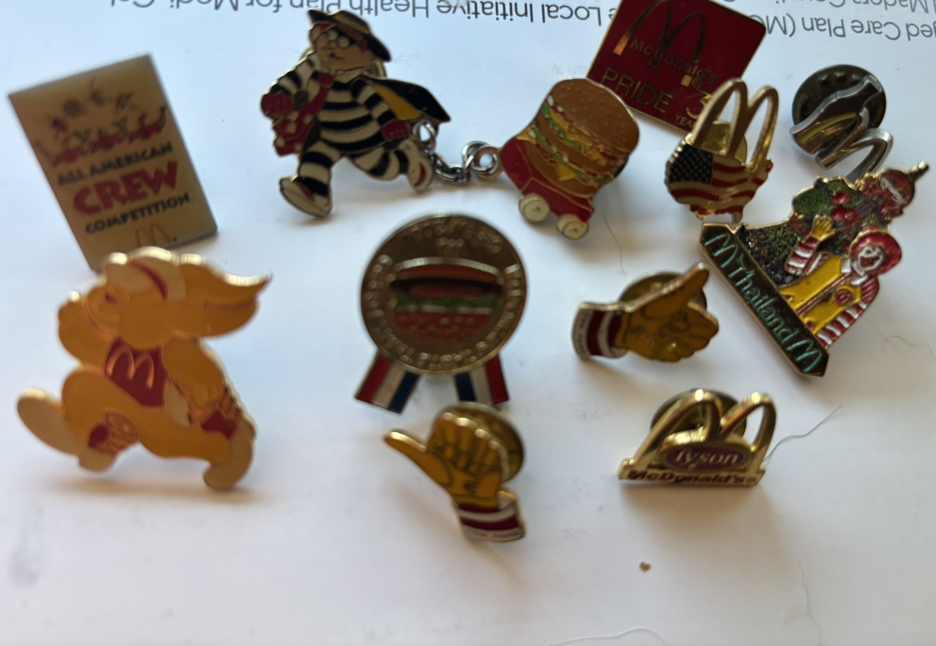 Mc Donald’s Manager pins 