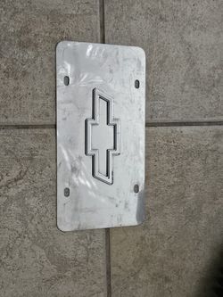 Silver Chevrolet, Chevy Emblem Logo